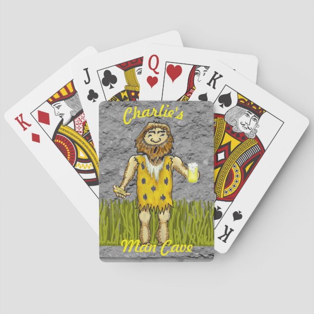 Cartas de juego de Caveman (Reverso)