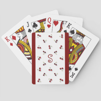 Cartas de juego de cerezas