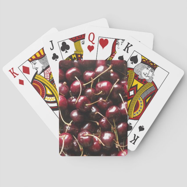 Cartas de juego de cerezas rojas (Reverso)