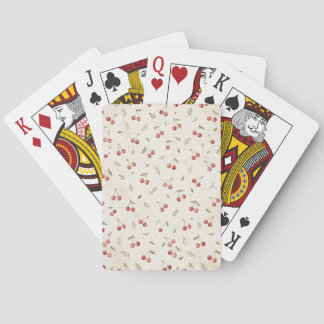 Cartas de Juego de Cerezas Vintage
