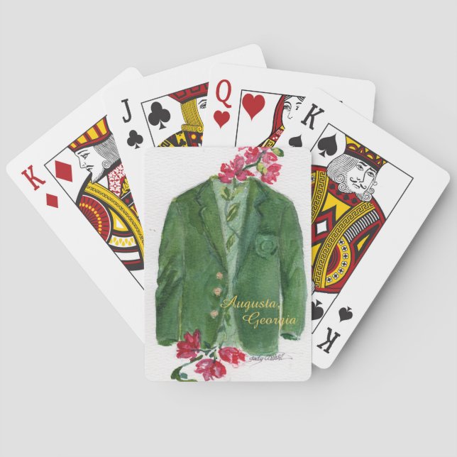 Cartas de juego de chaqueta verde (Reverso)