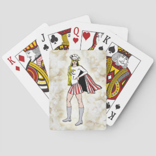 Cartas de juego de Chica de palomitas