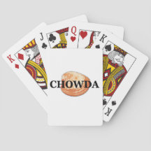 Cartas de juego de Chowda (blanco)