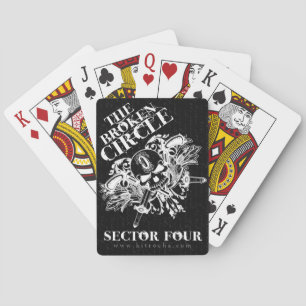 Cartas de juego de círculo rotas