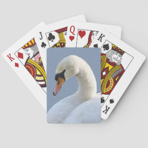 Cartas de juego de cisne blanco