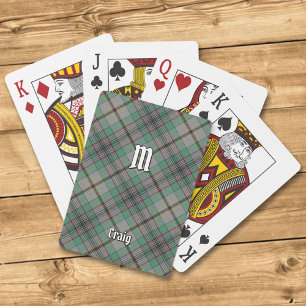 Cartas de juego de Clan Craig Tartan
