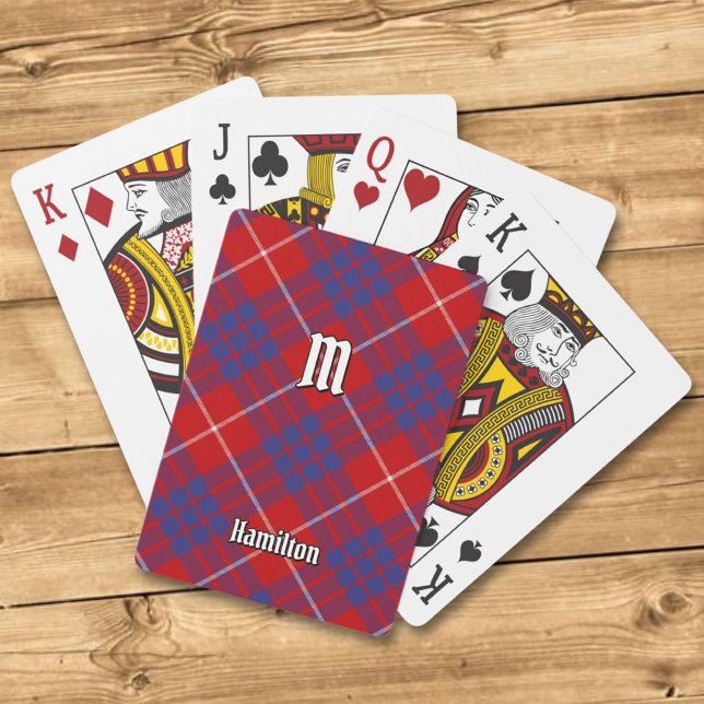 Cartas de juego de Clan Hamilton Red Tartan (Subido por el creador)