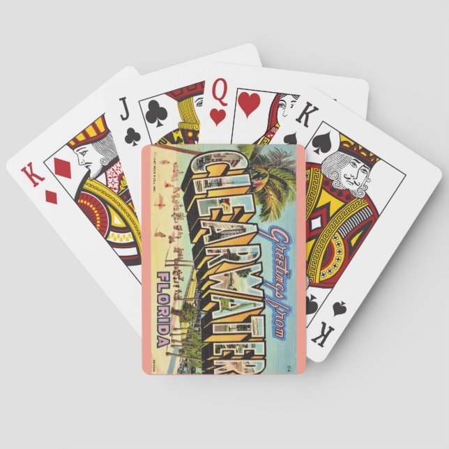 Cartas de juego de Clearwater Florida (Reverso)