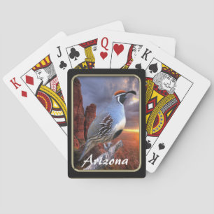 Cartas de juego de codorniz de Arizona Sedona Gamb