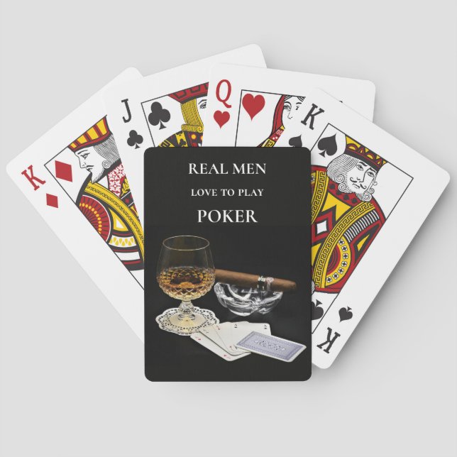 Cartas de juego de Cognac Cigar Poker (Reverso)