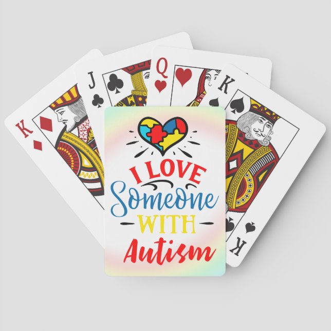 Cartas de juego de Conciencia del Autismo (Reverso)