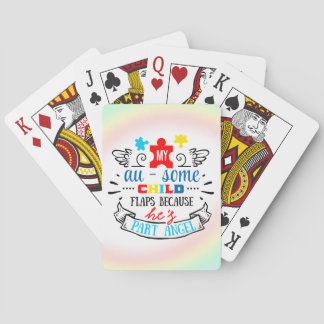 Cartas de juego de conciencia sobre el autismo