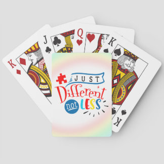 Cartas de juego de conciencia sobre el autismo