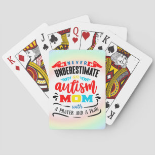 Cartas de juego de conciencia sobre el autismo