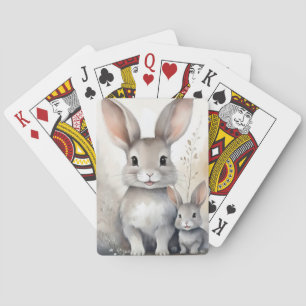 Cartas de juego de conejo conejo