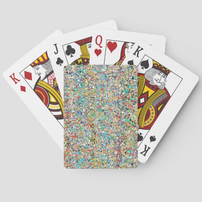 Cartas de juego de Confetti (Reverso)