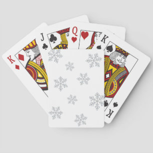 Cartas de juego de copas de nieve espumosamente de
