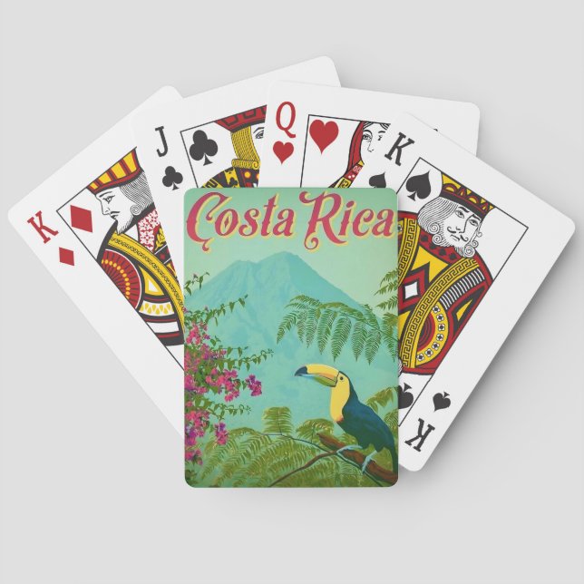 Cartas de juego de Costa Rica Tropical (Reverso)
