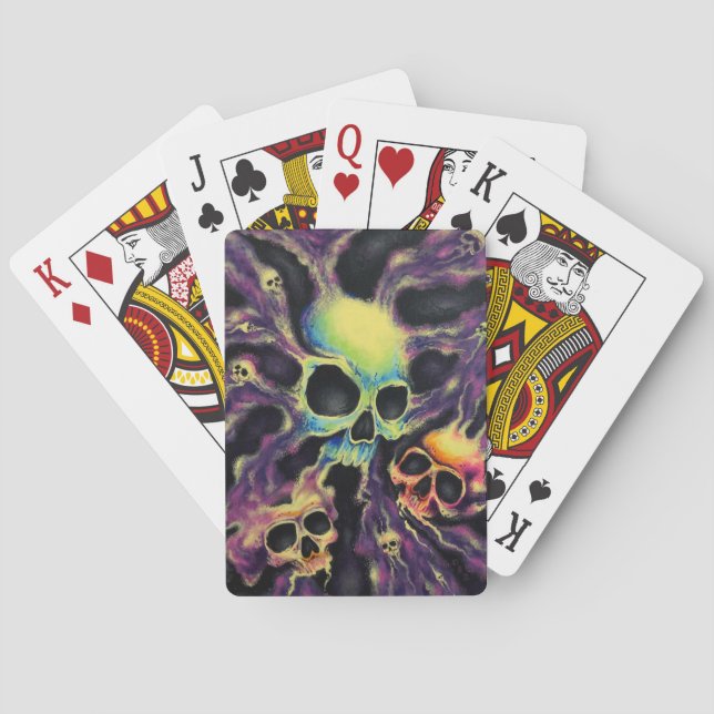 Cartas de juego de cricket "Psychedelia" (Reverso)