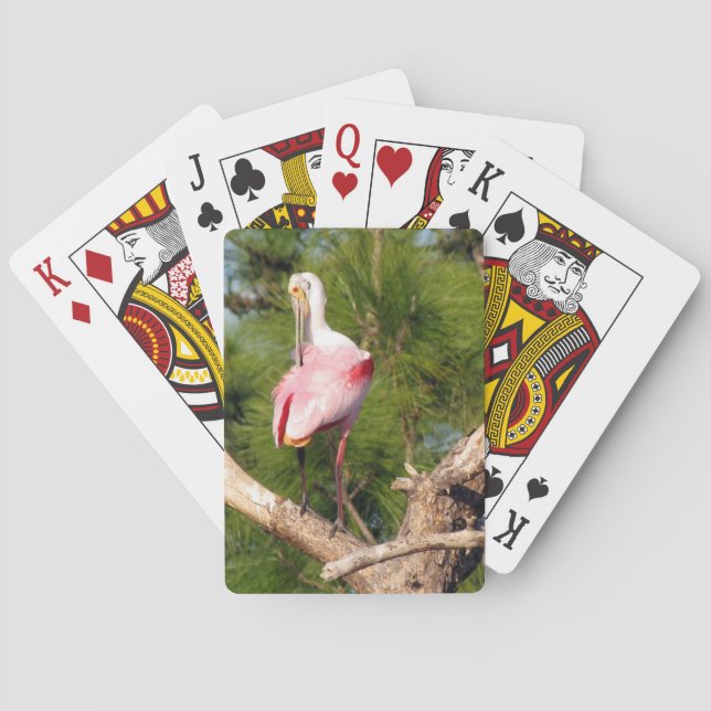 Cartas de juego de Cucharas Roseadas (Reverso)