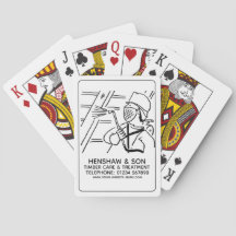 Cartas de juego de cuidado y tratamiento de madera