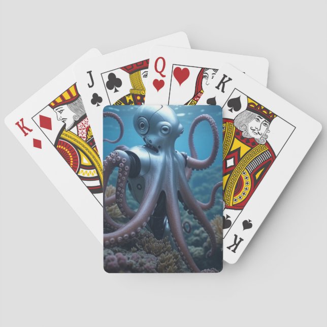 Cartas de juego de Cyber Octopus Poker (Reverso)