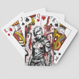 Cartas de juego de Cyberpunk Warrik Graffiti