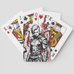 Cartas de juego de Cyberpunk Warrik Graffiti