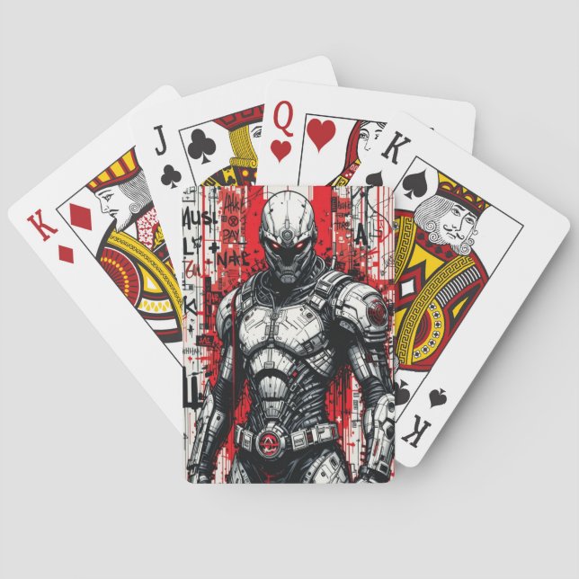 Cartas de juego de Cyberpunk Warrik Graffiti (Reverso)