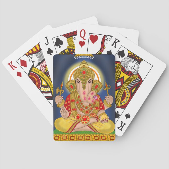 Cartas de juego de Dagduseth Ganesha (Reverso)