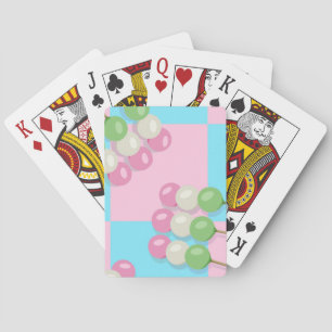 Cartas de juego de Dango con control azul rosado P