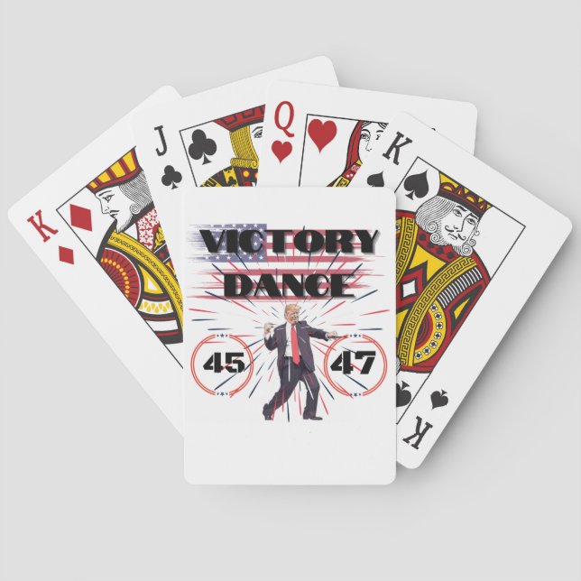 Cartas de juego de danza de la victoria de Trump (Reverso)