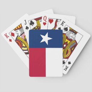 Cartas de juego de deck con bandera de Texas, EE.U