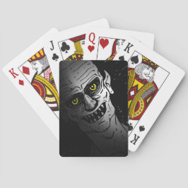 Cartas de juego de demonio espeluznante