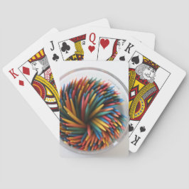 Cartas de juego de dentífricos de color