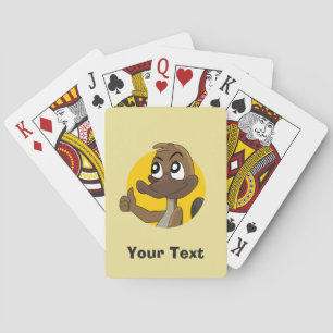 Cartas de juego de dibujos animados de ornitorrinc