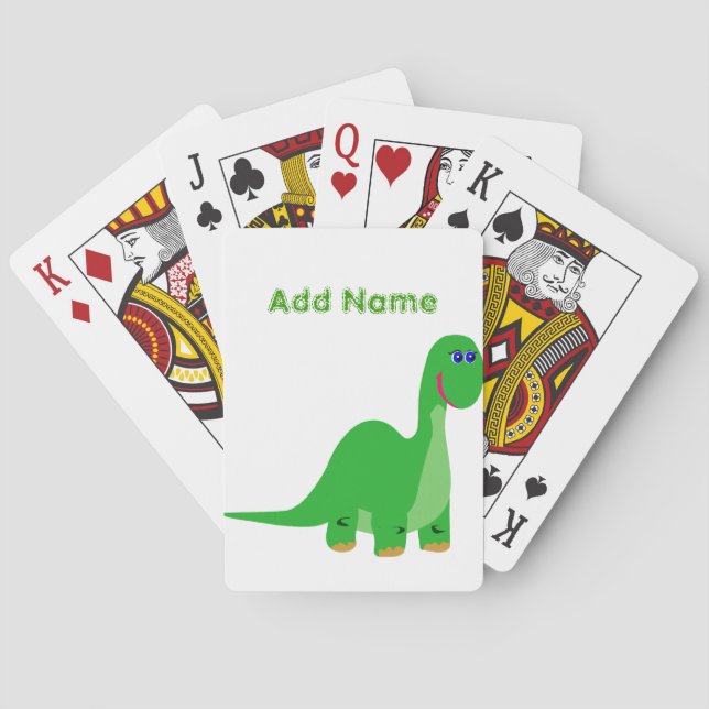 Cartas de juego de dinosaurios de niños pequeños (Reverso)