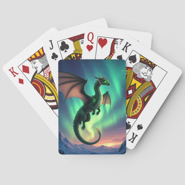 Cartas de juego de Dragón Aurora (Reverso)