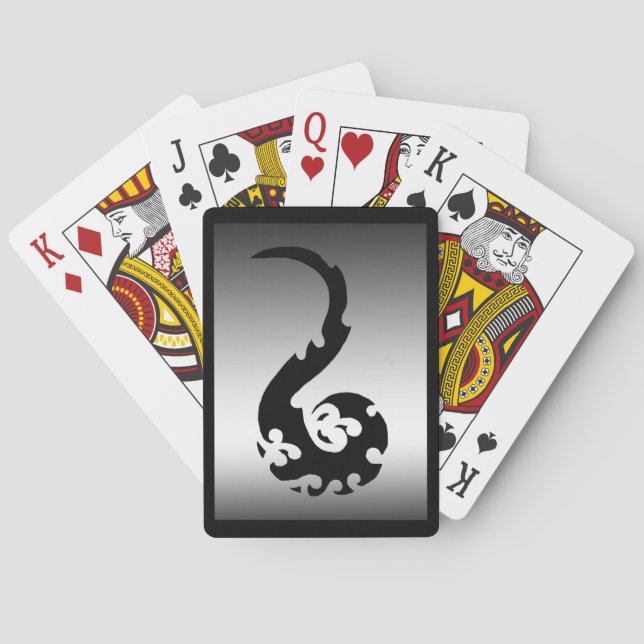 Cartas de juego de Dragón bailando (Reverso)