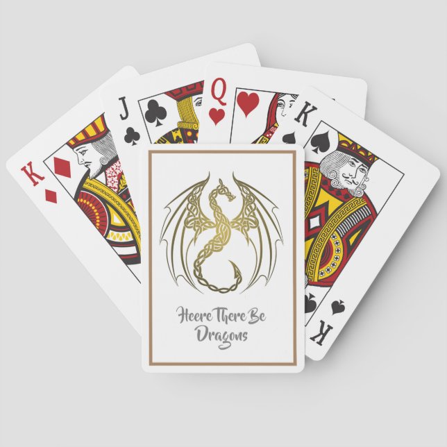 Cartas de juego de dragón celta (Reverso)