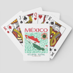 Cartas de juego de eclipse total de México