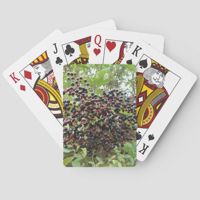 Cartas de juego de Elderberries que maduran (Reverso)