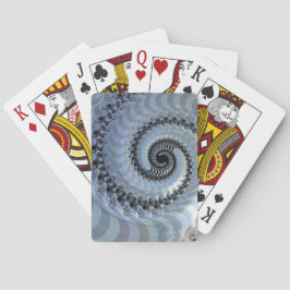 Cartas de juego de elegancia espiral fractal