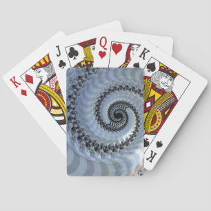 Cartas de juego de elegancia espiral fractal