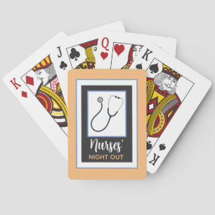 Cartas de juego de enfermeras divertidas