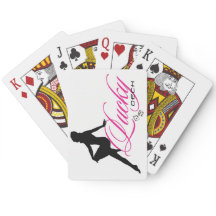 Cartas de juego de escritorio afortunadas