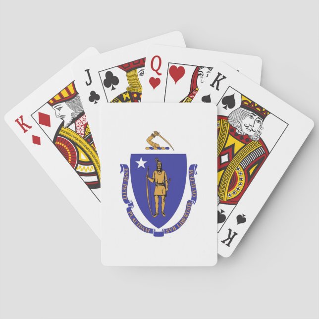 Cartas de juego de escritorio con bandera de Massa (Reverso)