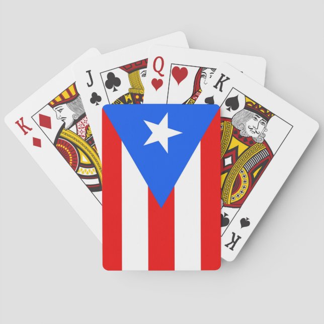 Cartas de juego de escritorio con bandera de Puert (Reverso)