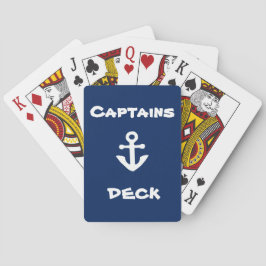 Cartas de juego de escritorio de los capitanes