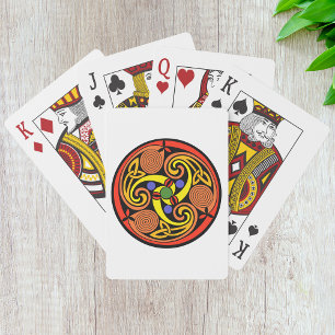 Cartas de juego de espiral celta